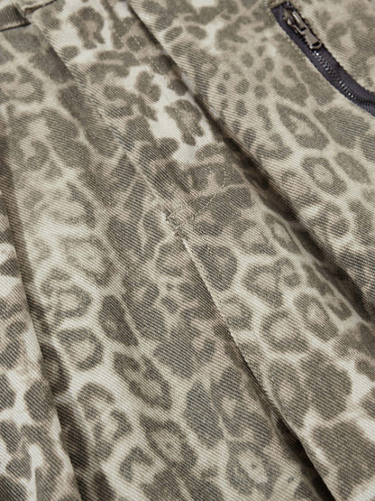 Aelfric Eden Leopard Baggy  Barrel Jeans
