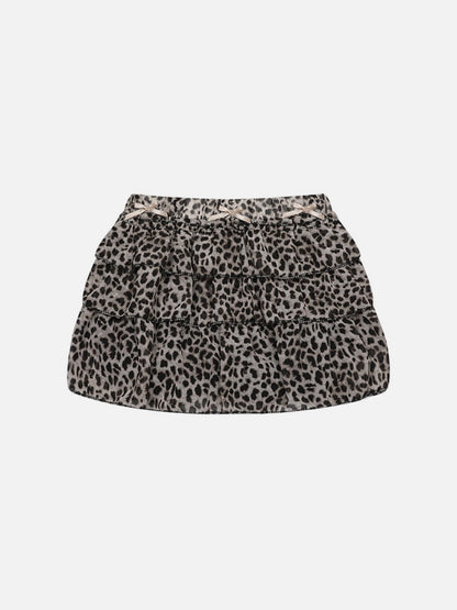Aelfric Eden Leopard Ruffle Skirt