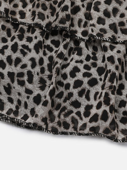 Aelfric Eden Leopard Ruffle Skirt