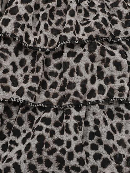 Aelfric Eden Leopard Ruffle Skirt