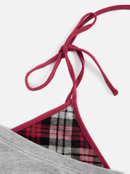 [Pre-Order] Aelfric Eden Plaid Layered Cami Top