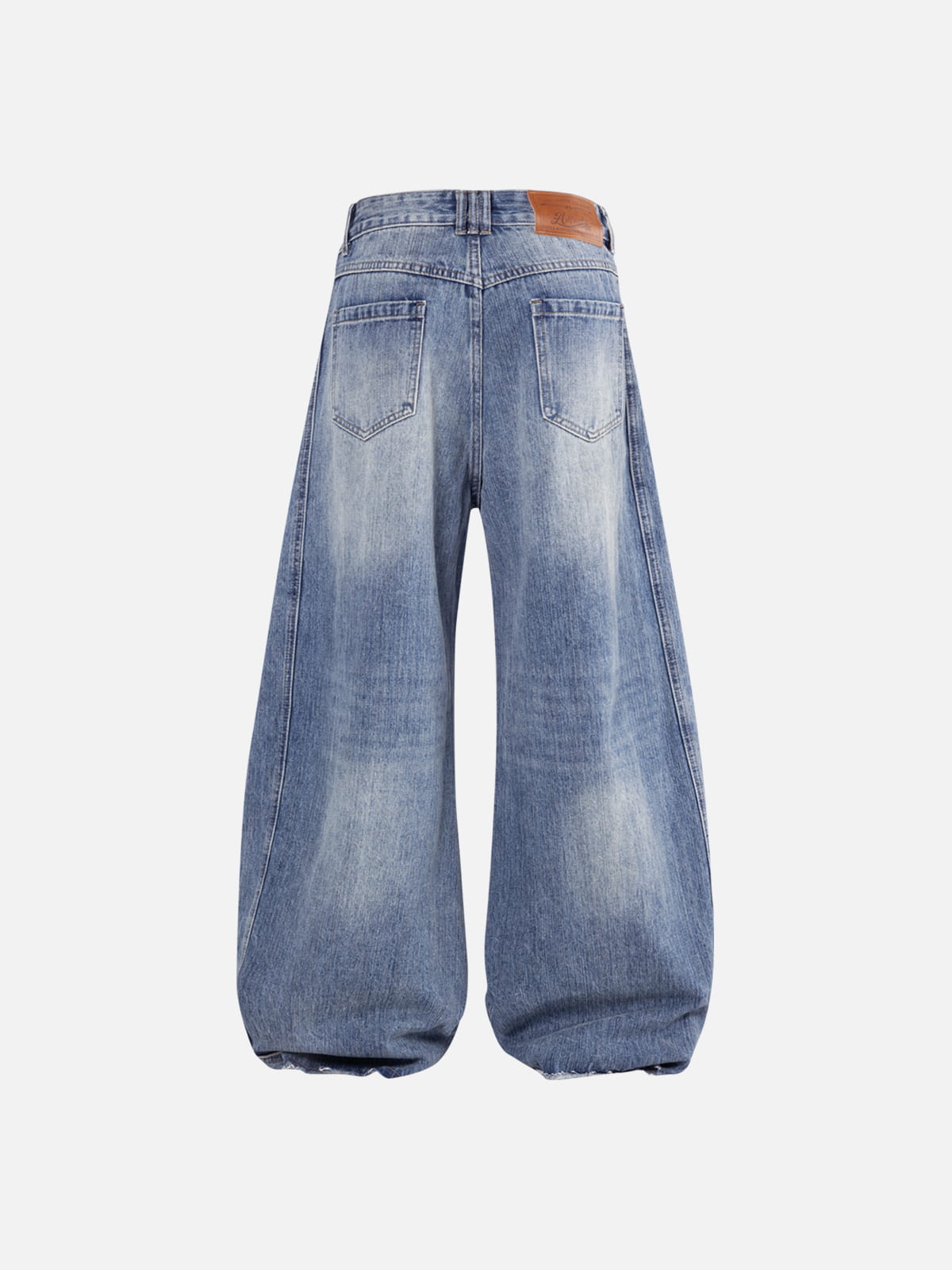 Aelfric Eden Washed Panel Baggy Barrel Jeans