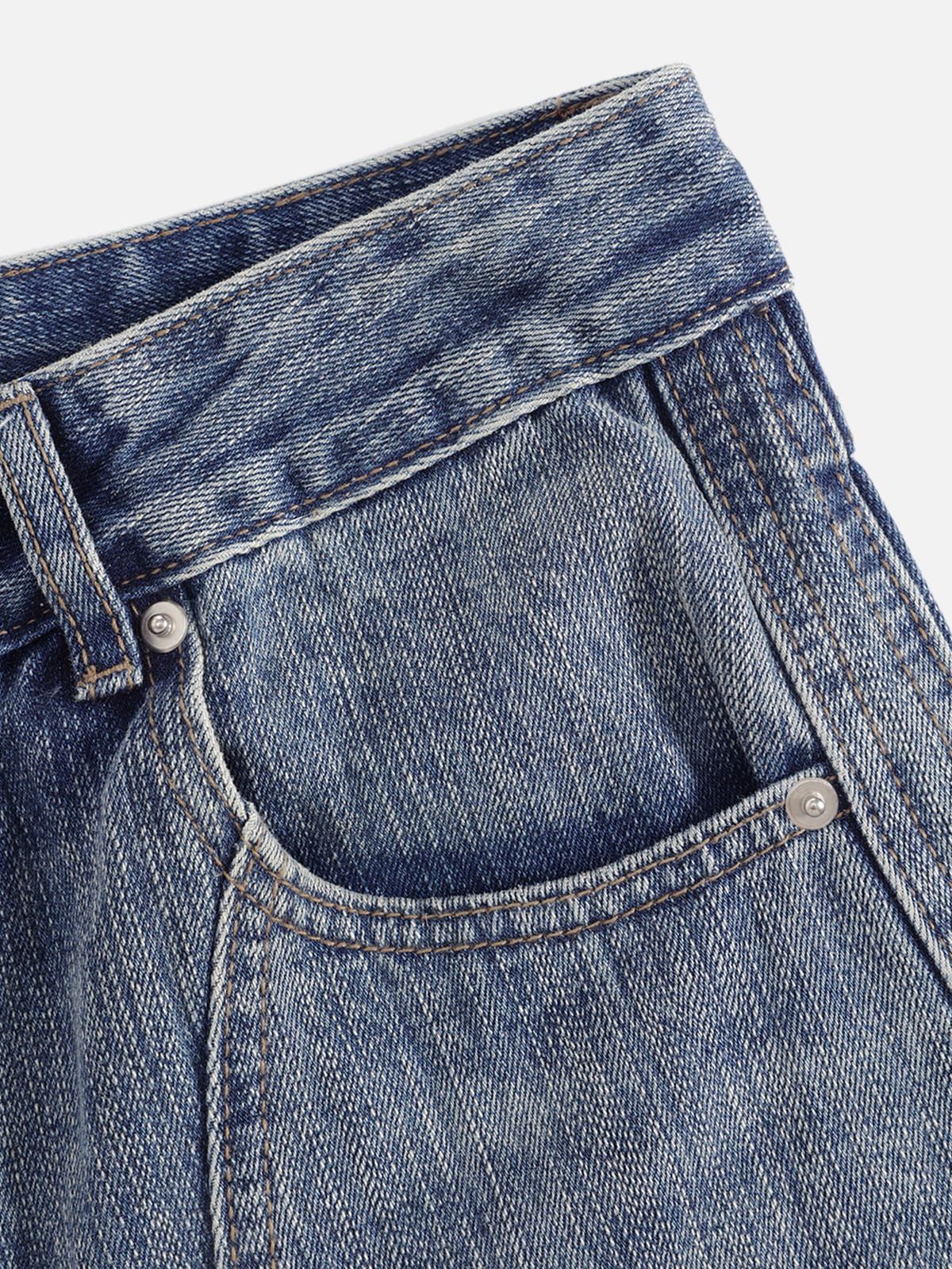 Aelfric Eden Washed Panel Baggy Barrel Jeans