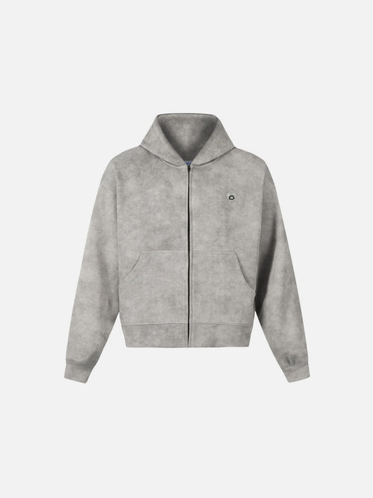 Aelfric Eden Boxy Washed Zip Up Hoodie