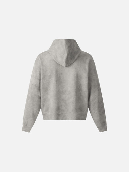 Aelfric Eden Boxy Washed Zip Up Hoodie