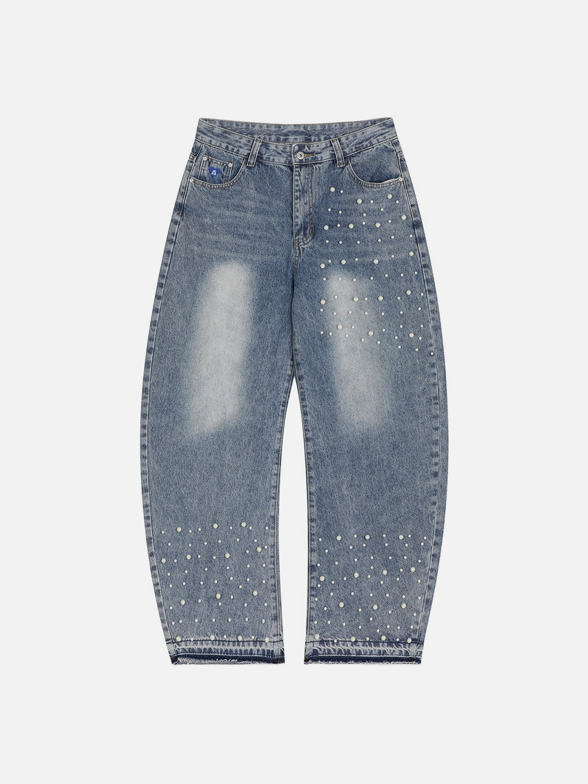 Aelfric Eden Pearl Embellished Baggy Barrel Jeans