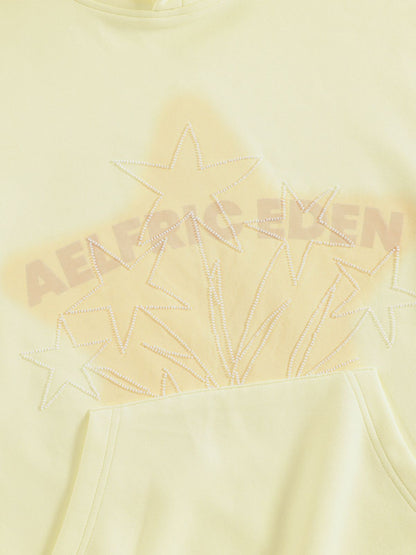 Aelfric Eden Oversized Beaded Eden Star Pullover Hoodie