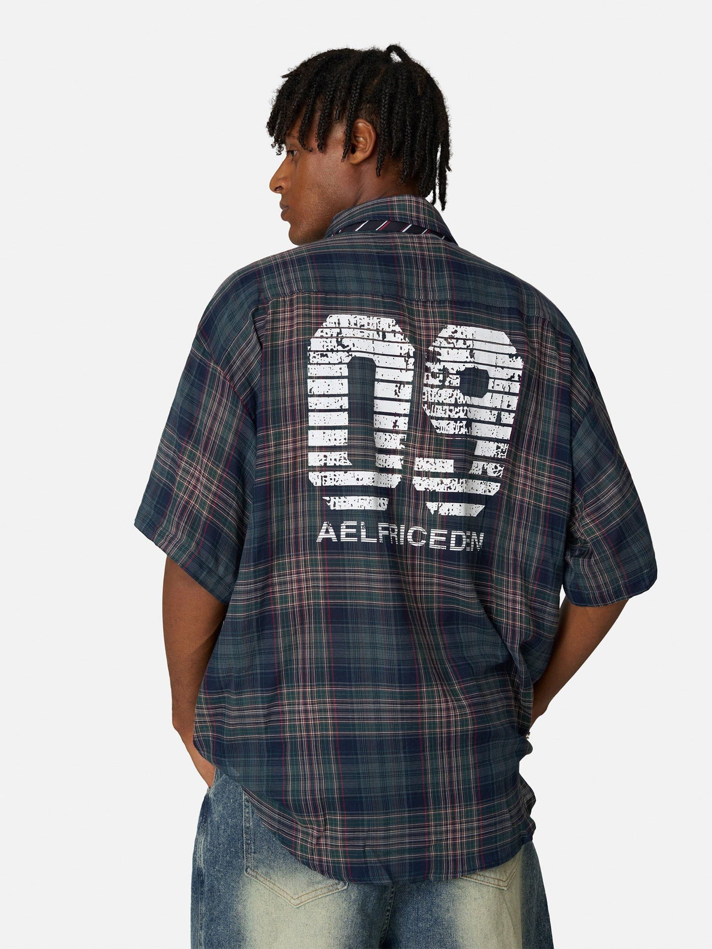 Aelfric Eden Plaid Tie 09  Graphic Shirt