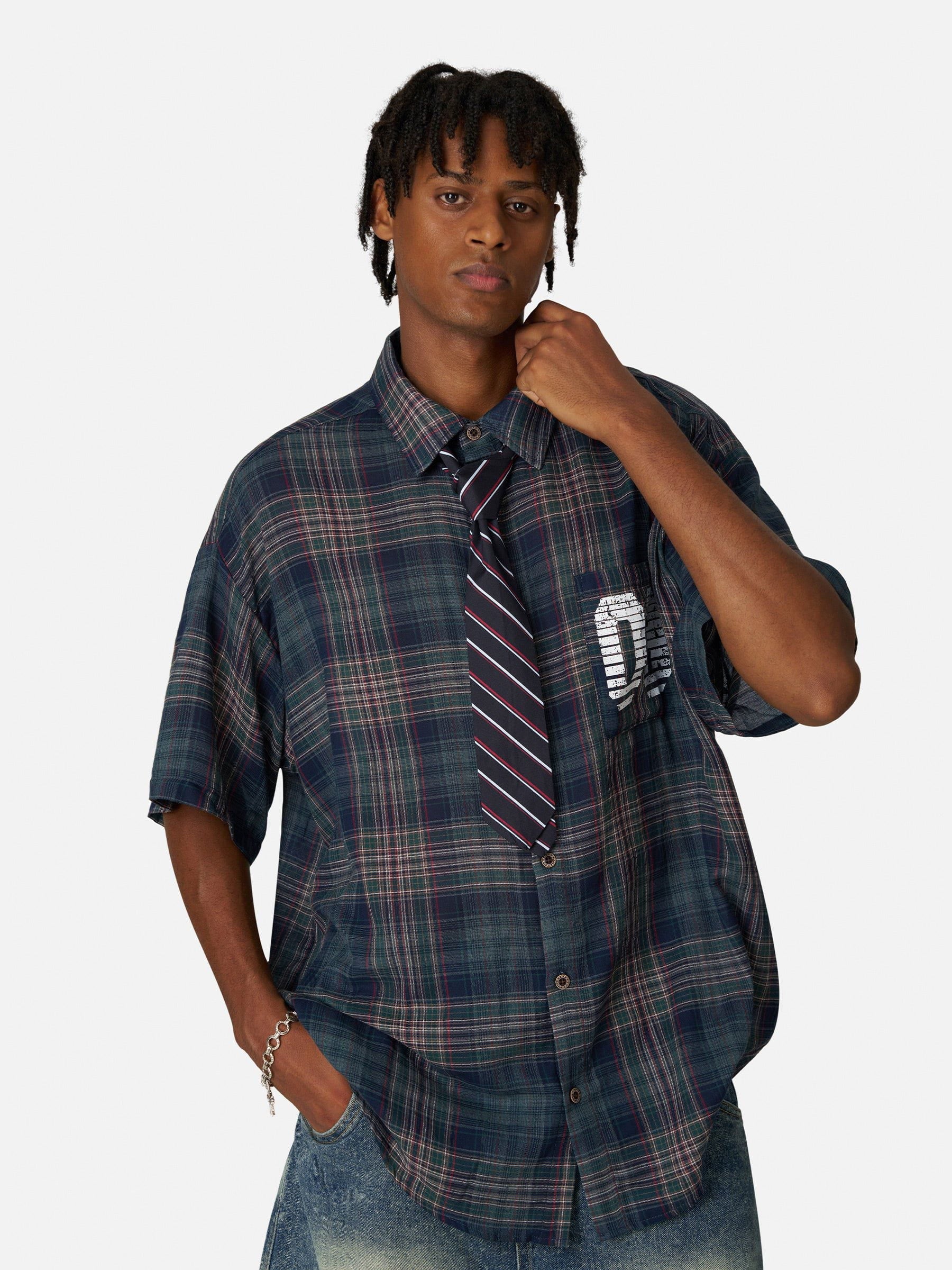 Aelfric Eden Plaid Tie 09  Graphic Shirt