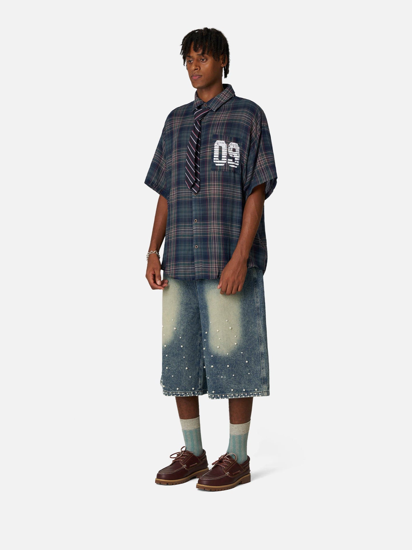 Aelfric Eden Plaid Tie 09  Graphic Shirt