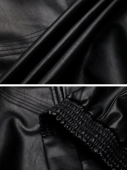 Aelfric Eden Faux Leather Zip Up Jacket