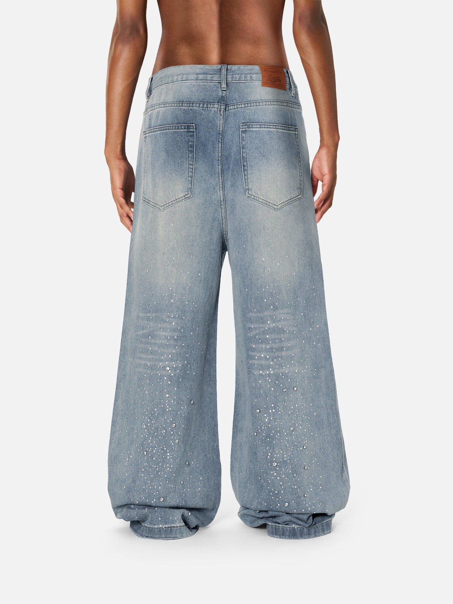 Aelfric Eden Rhinestone Baggy Jeans